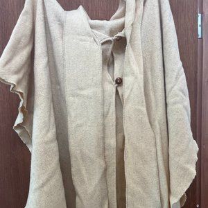 Cream Poncho One Size